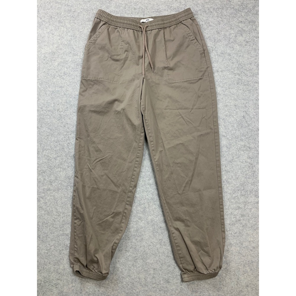 Vans Range Pants Mens Medium Khaki Tan Elastic Waist‎ Skateboard VN0A47YLH3G